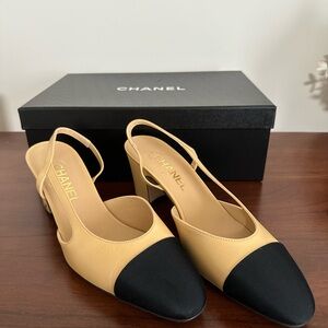 Chanel Sling back heels size 38.5